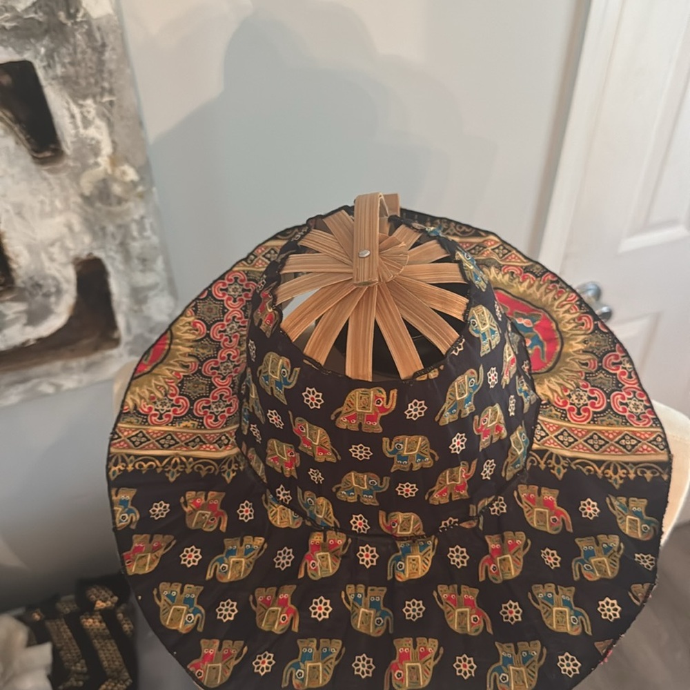 Colorful Elephant Pattern Hand Fan - Picture 6 of 8
